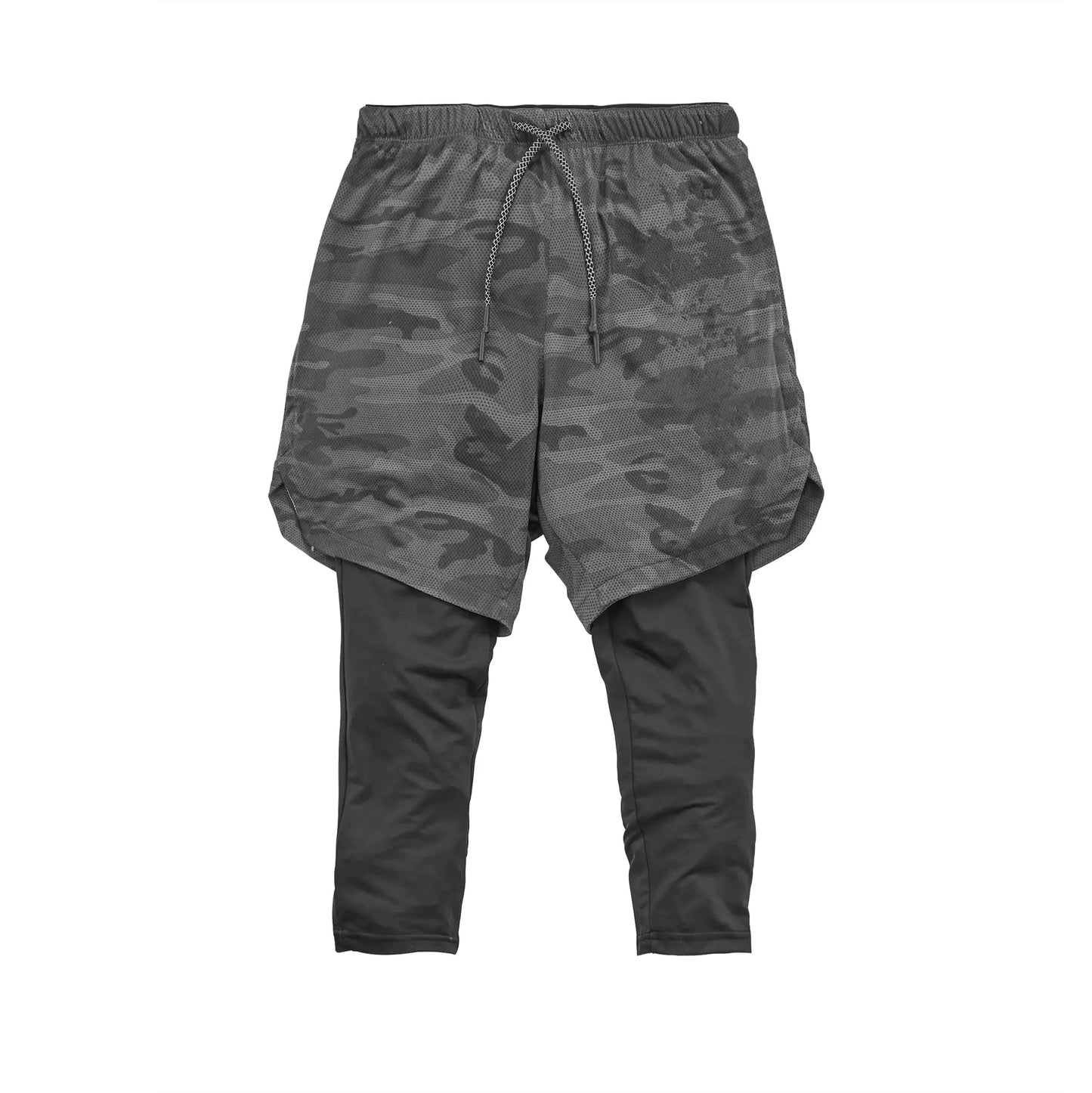 Men's 2-in-1 Quick Dry Running Gym Sports Shorts